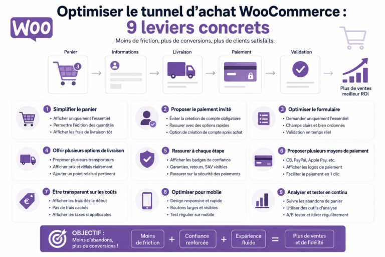Optimiser le tunnel d’achat WooCommerce : 9 leviers concrets